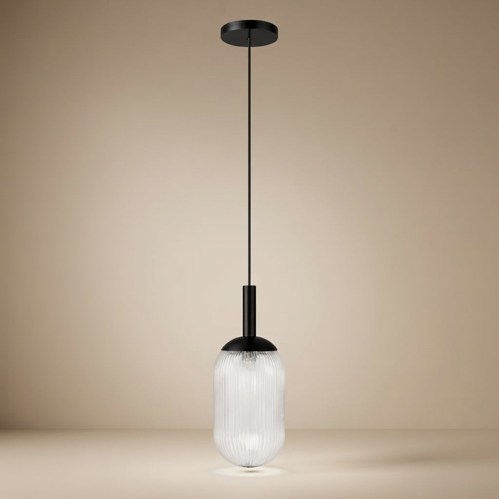 Glint Pendant Lamp Black-Clear