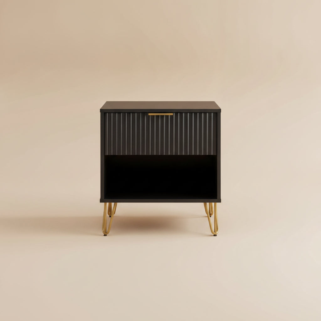 Dumbo Nightstand 1 Drawer - Black