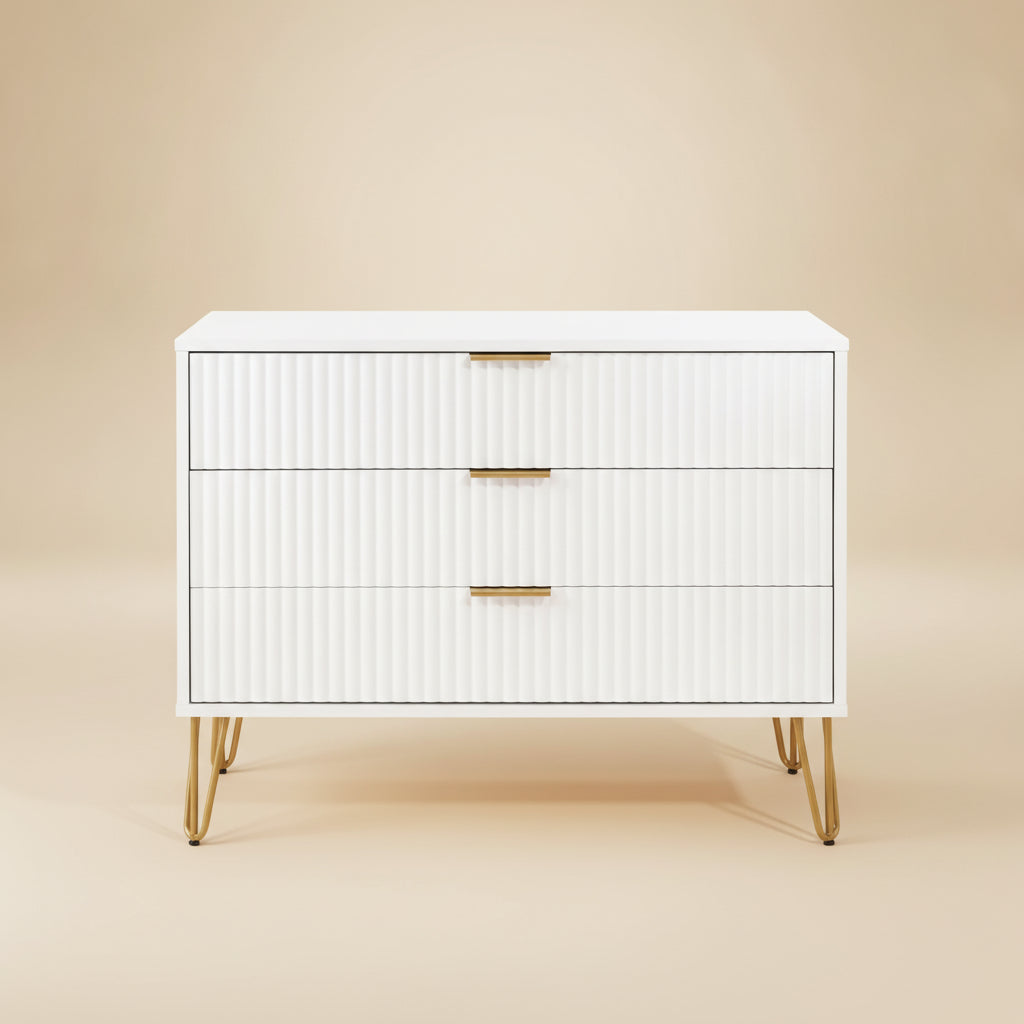 modern white lacquer dresser DUMBO 3-Drawer and are built with Color:Solid Grey Green SALISENG T-shirts and Slip Dresses