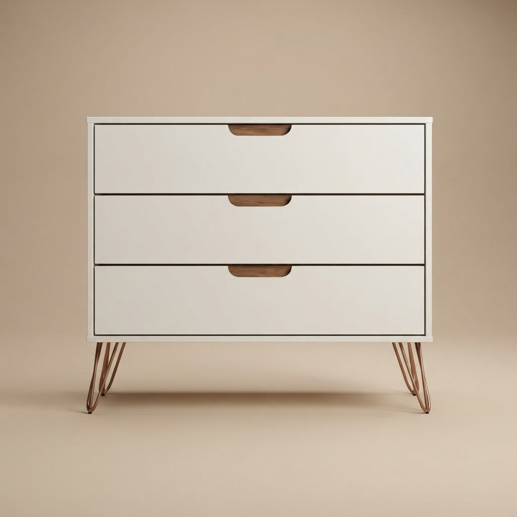 Rockefeller Modern White Dresser