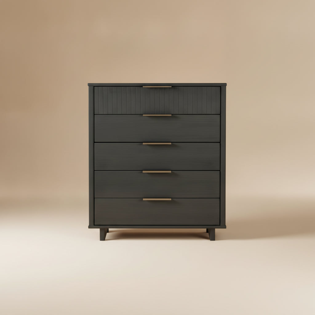 Granville Tall Narrow Charcoal Gray Dresser