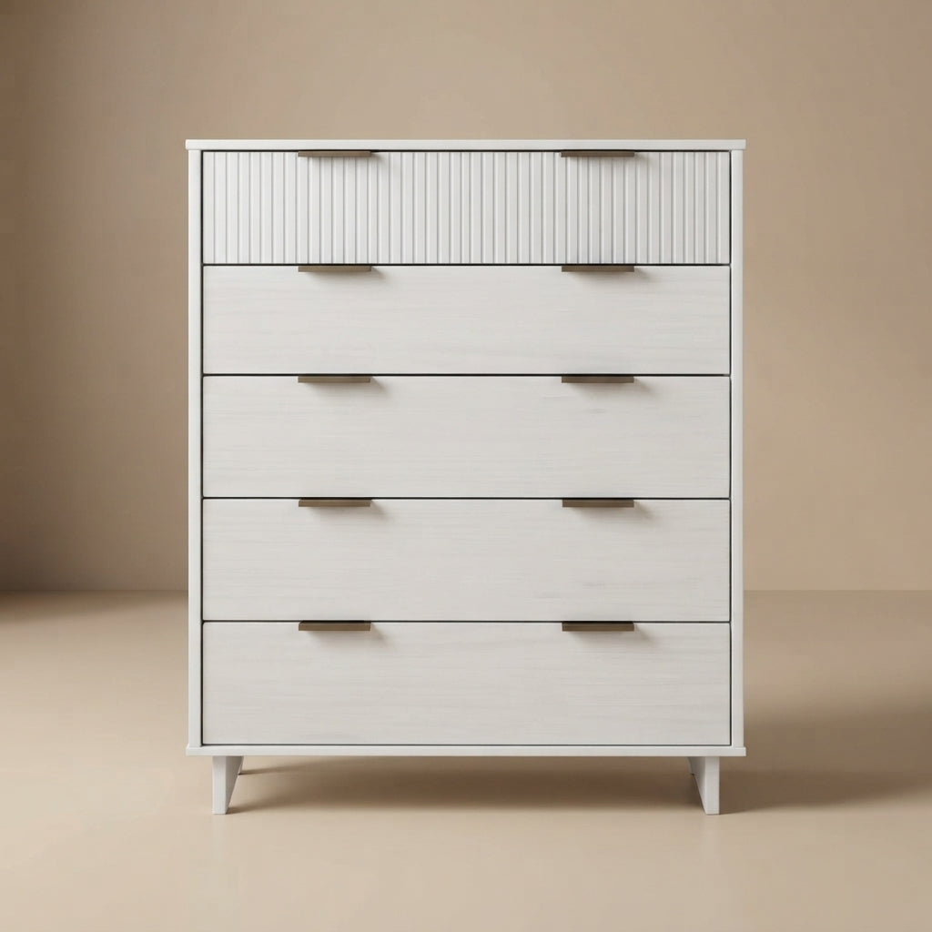 Granville 45" Modern White Tall Dresser