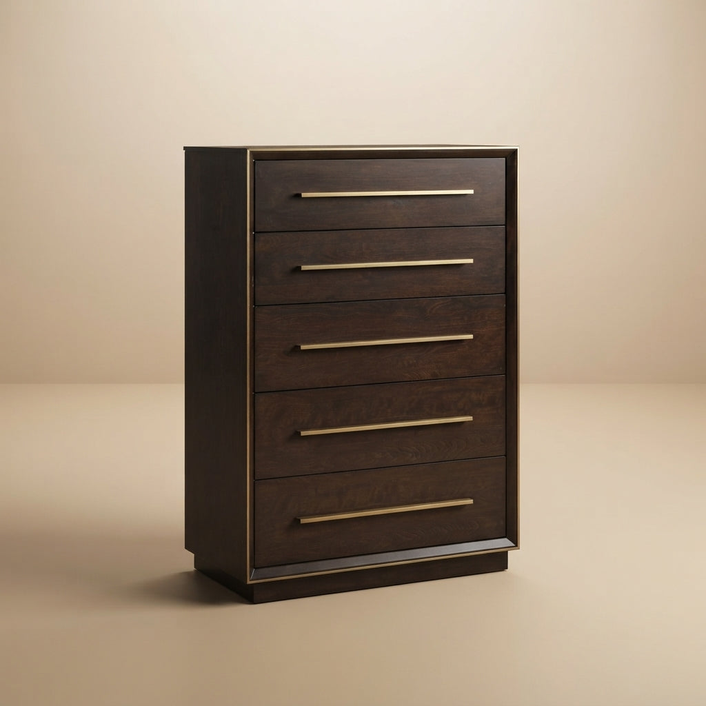 Durango 5-drawer Bedroom Chest Smoked Peppercorn