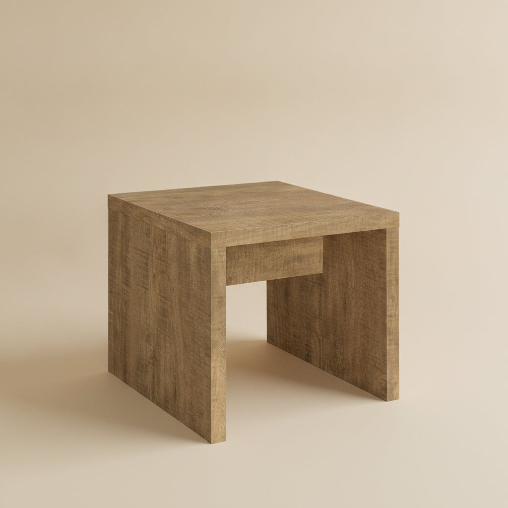 Lynette Mango Square Engineered Wood End Table