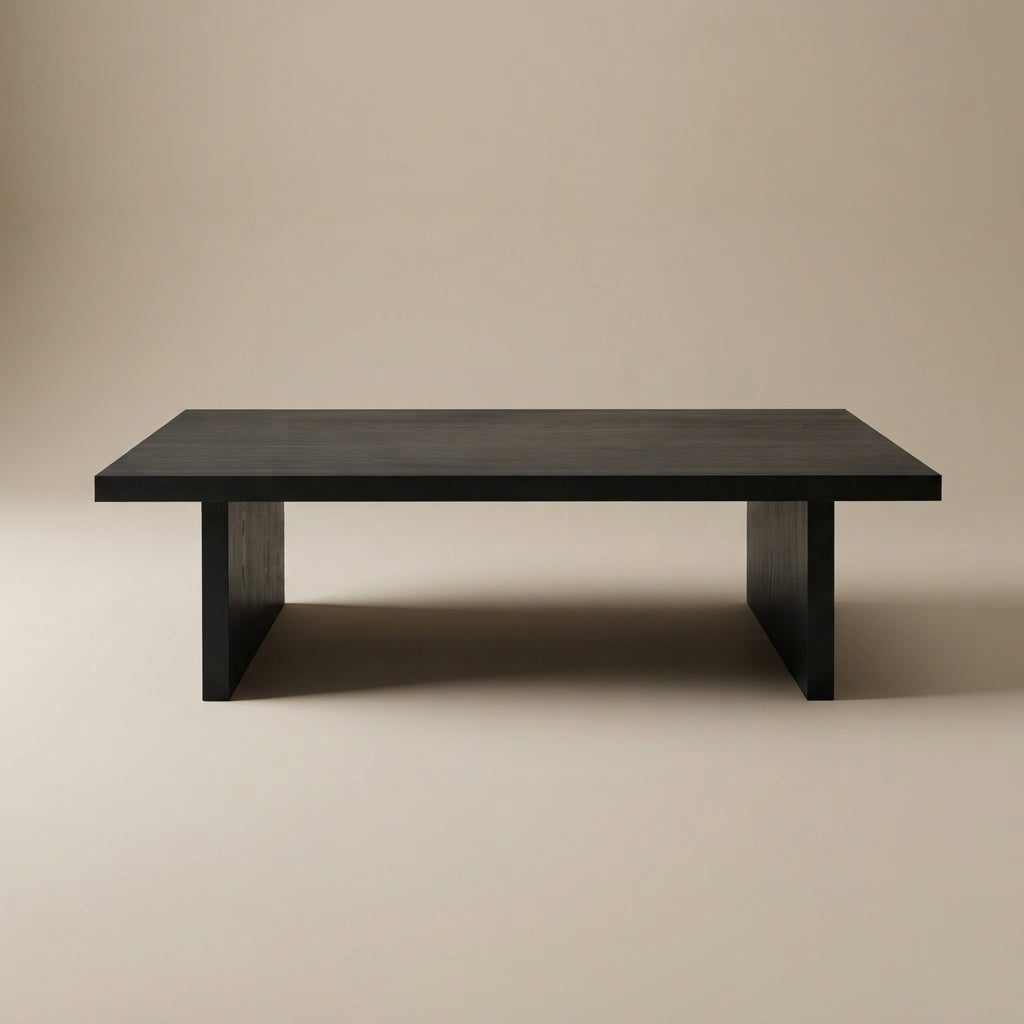 Max Rectangular Engineered Laminate Coffee Table Black