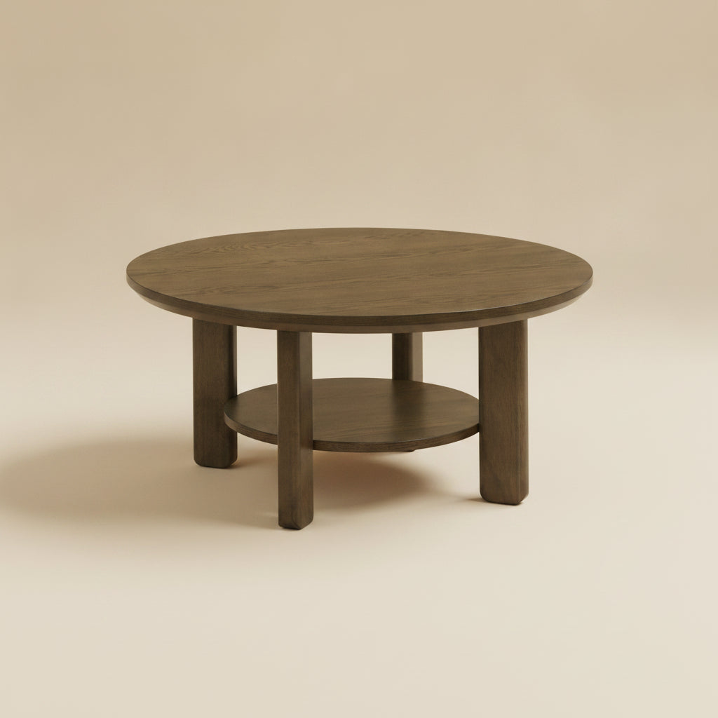 Ottowa 35-inch Brown Round Wood Cocktail Coffee Table