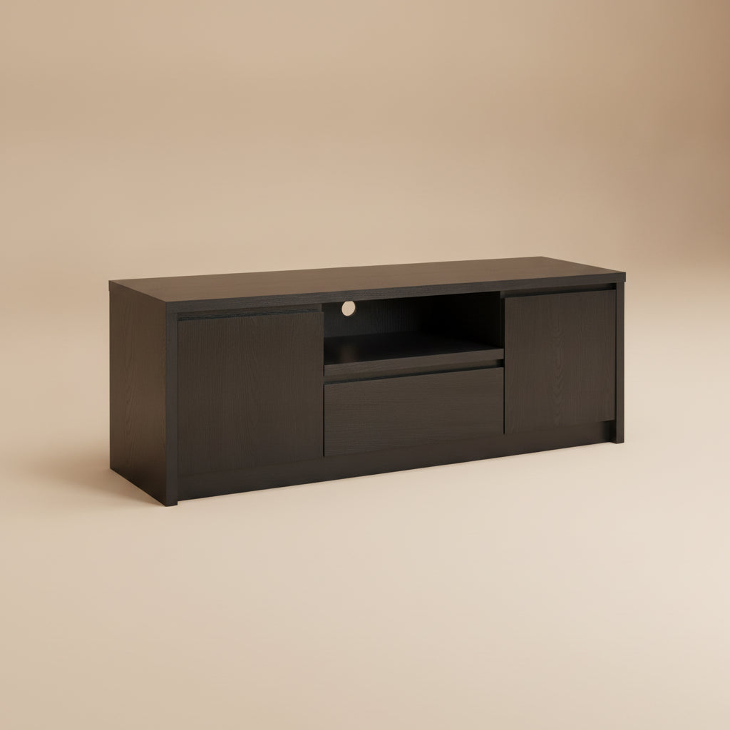 Winfield 60-inch 2-door TV Stand Media Console Black
