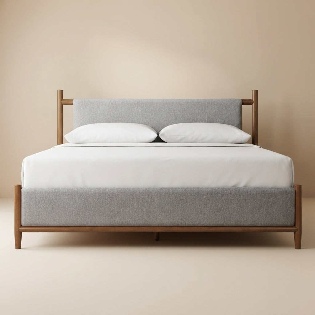 Lyncott King Size Upholstered Panel Bed