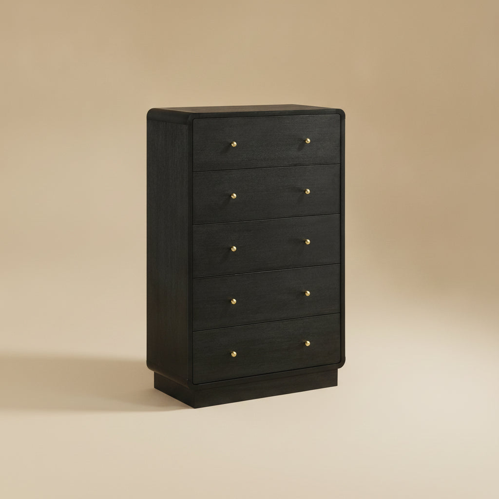 Cavelle 5-drawer Chest of Drawers Black