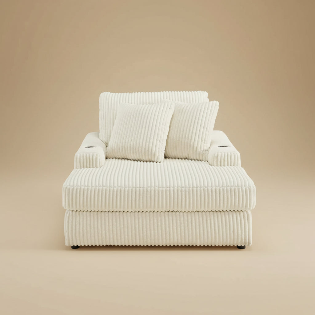 Lindyn Chaise - Ivory