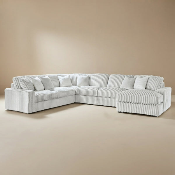 Stupendous 5-Piece Sectional with Chaise