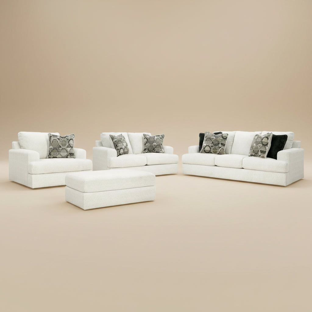 Karinne Sofa, Loveseat, Chair and Ottoman