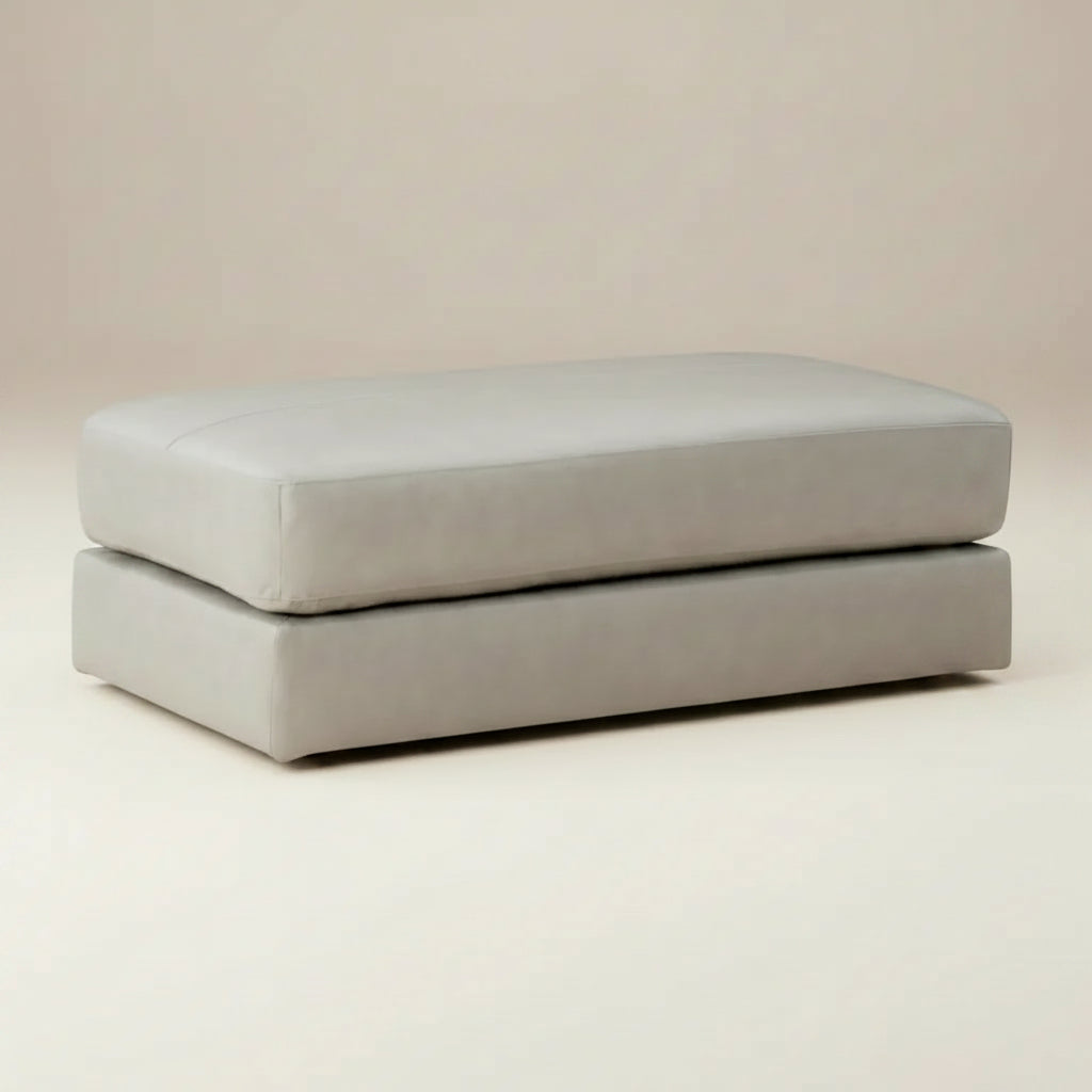 Amiata Oversized Accent Ottoman - Natural