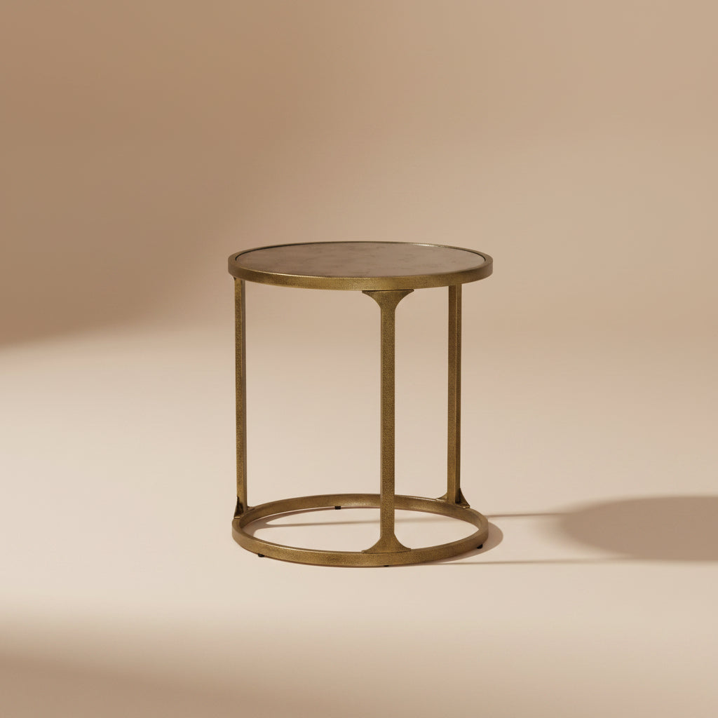 Korajane Round End Table - Gold