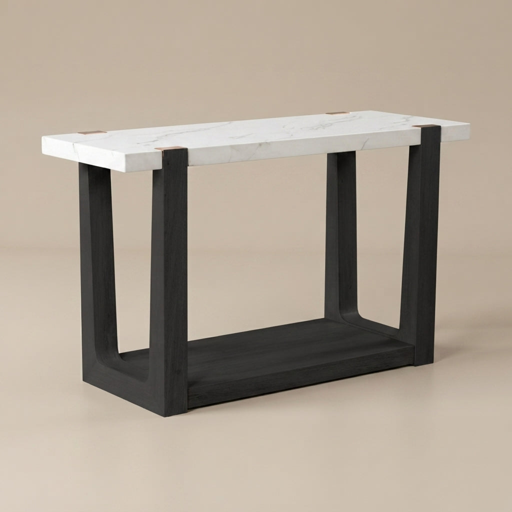 Sundbry White/Black Sofa Table