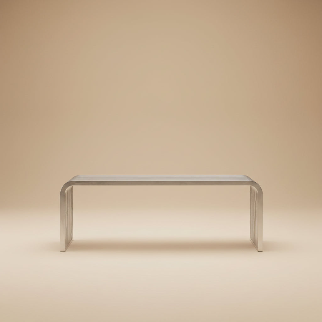 Pipe 47" Stainless Steel Bench by Modway