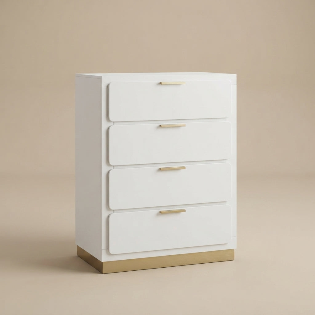 Caraway 4-drawer Bedroom Chest - White
