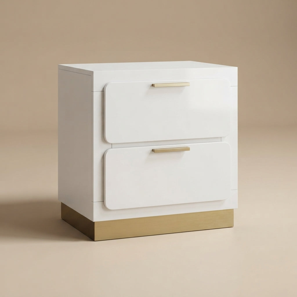 Caraway 2-drawer Nightstand - White
