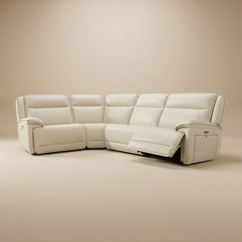 Double Deal 4-Piece Reclining Sectional