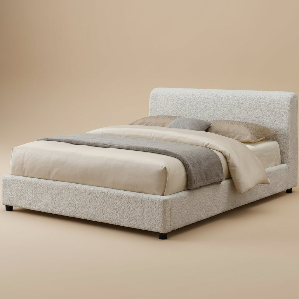 Vertham Contemporary White Eastern King Platform Bed