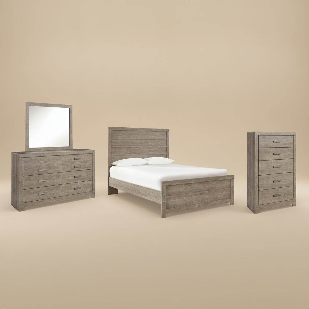 Culverbach Full Panel Bed, Dresser, Mirror and Chest
