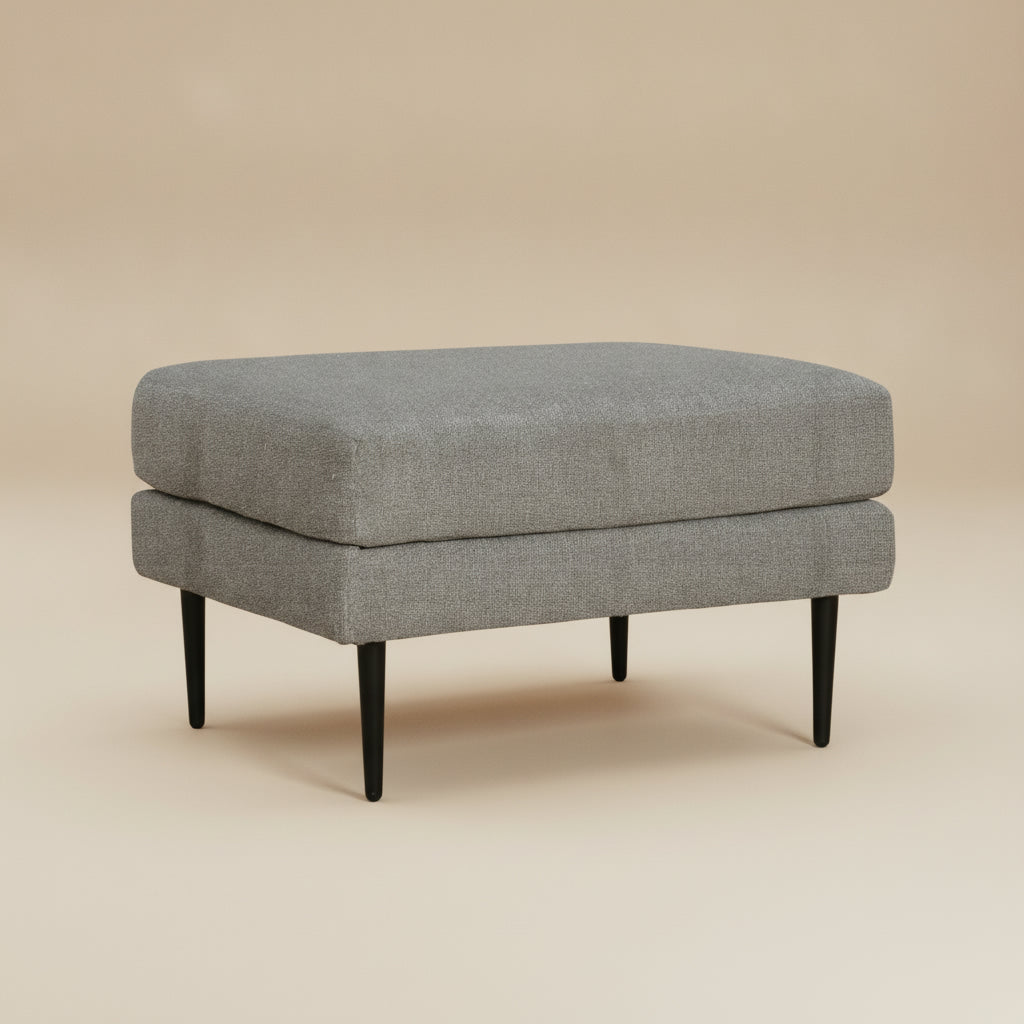 Hazela Ottoman - Charcoal