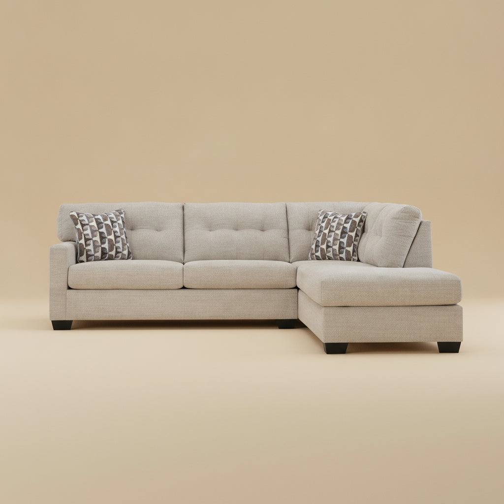Mahoney 2-Piece Sleeper Sectional with Chaise - Right-Arm Chaise