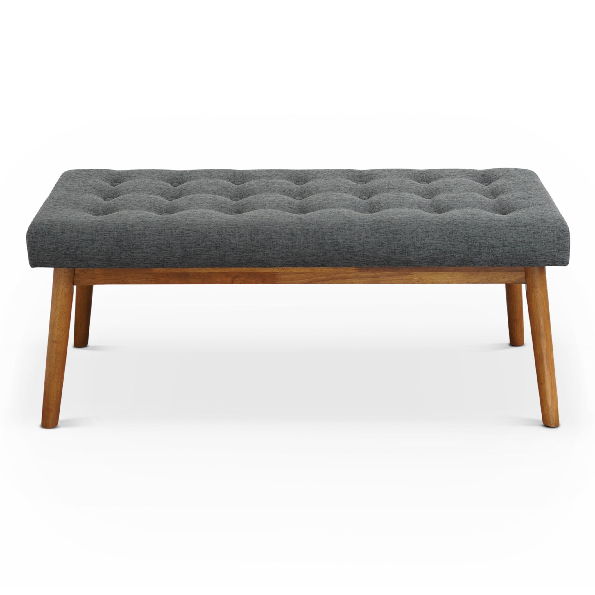 Julie Dark Gray Fabric Modern Bench - MidinMod