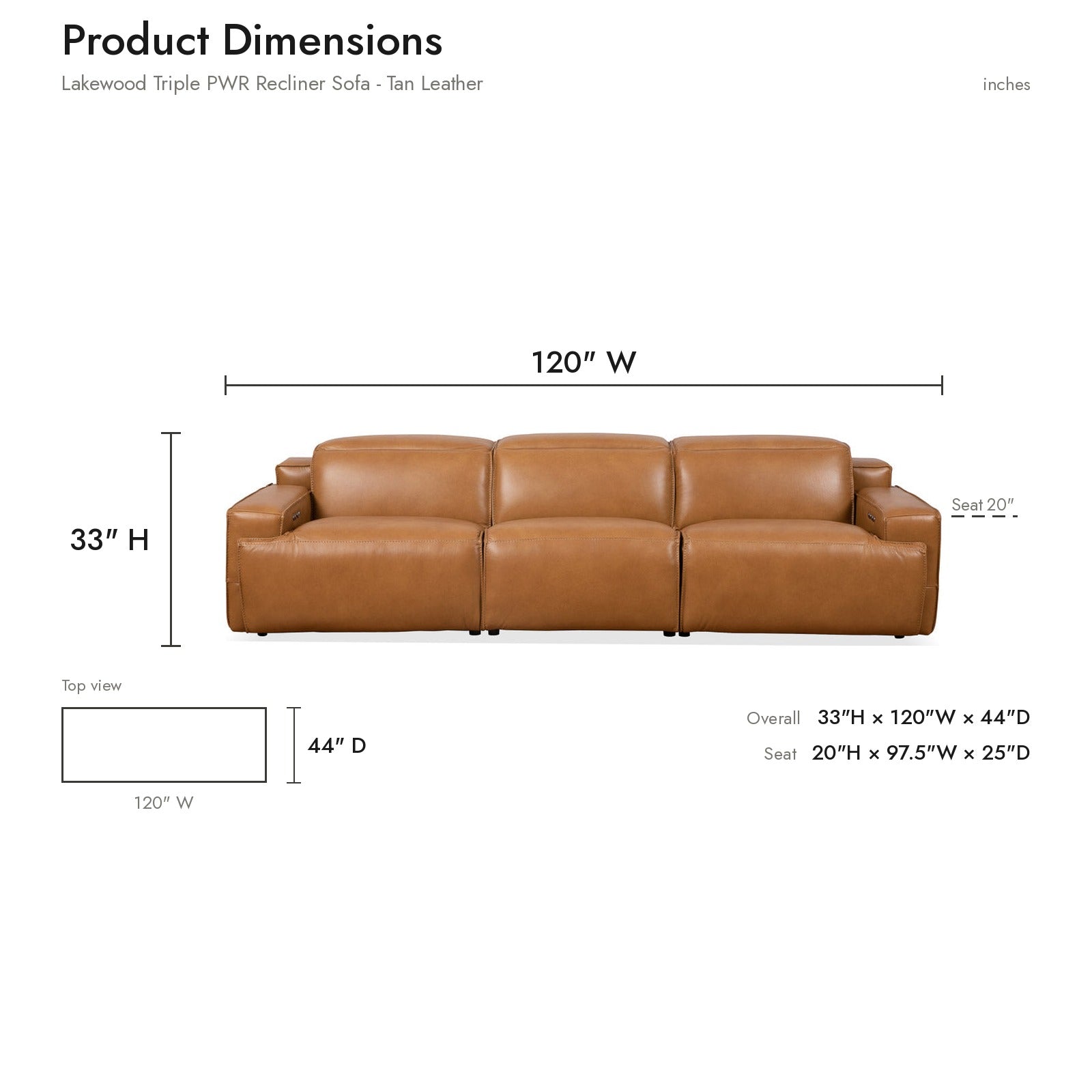 MIDORIKAWA × NGAP × SKOLOCT LEATHER ソファー Lakewood Triple PWR Recliner Sofa | MidinMod |