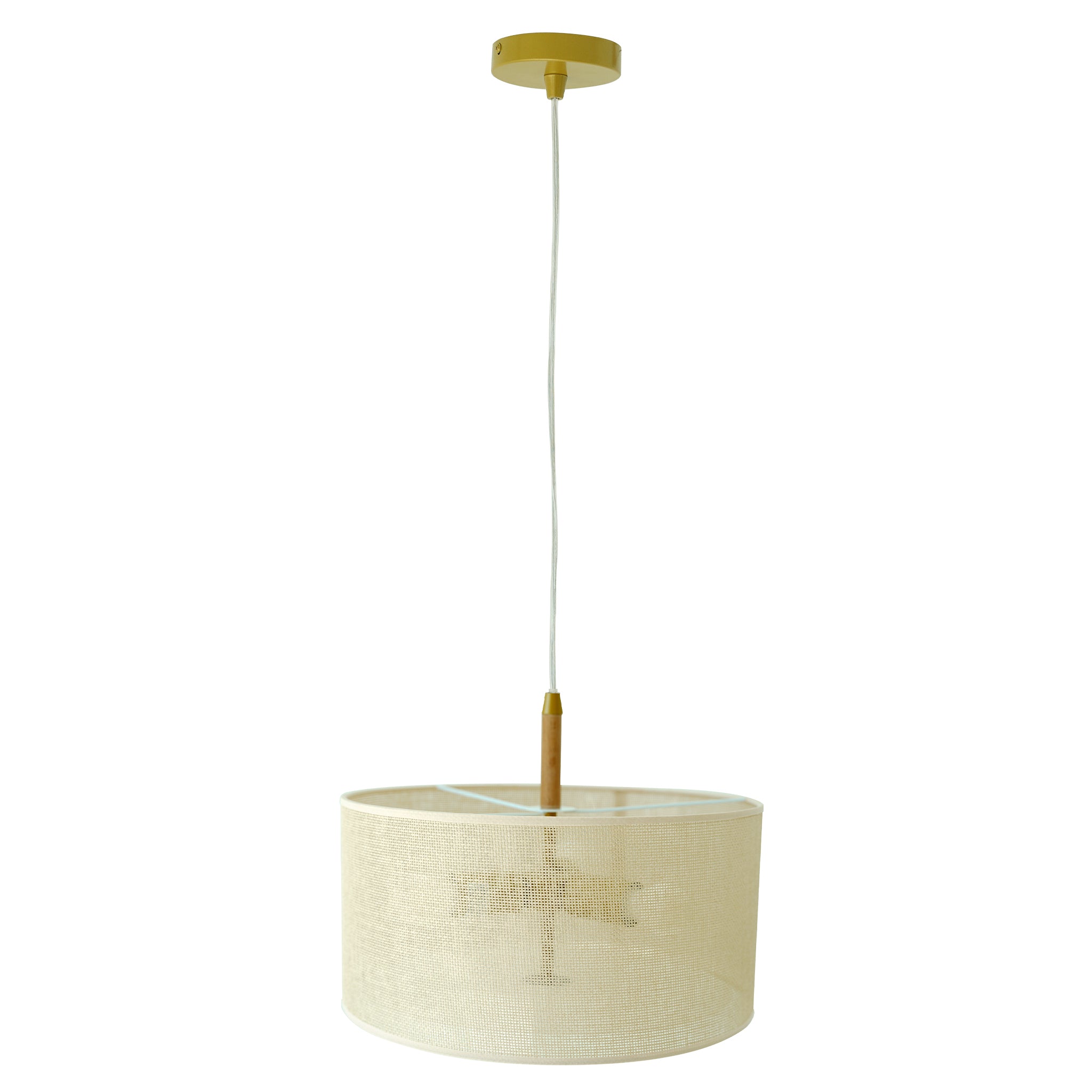 Lighten Pendant Lamp Oak - Natural - Gold