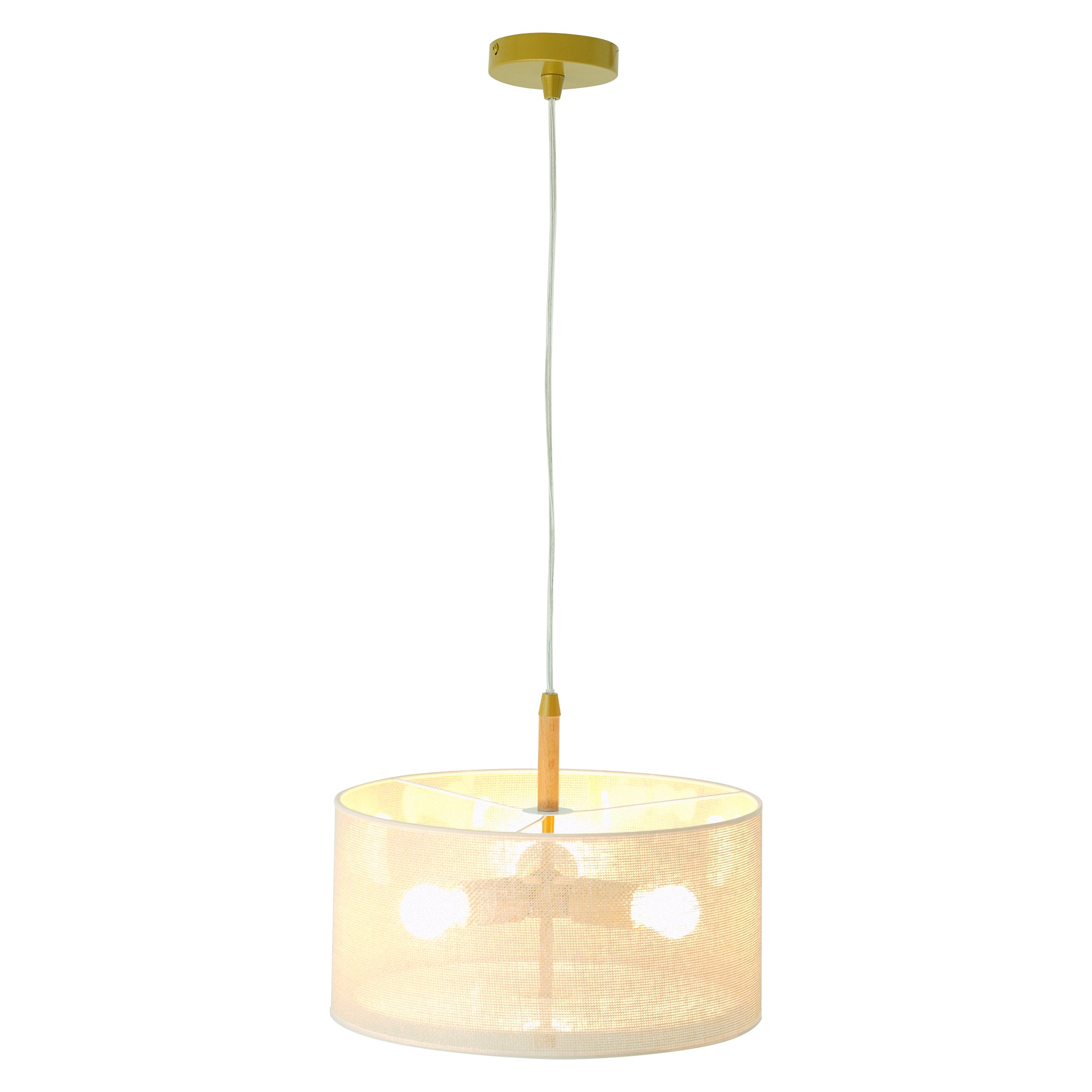 Lighten Pendant Lamp Oak - Natural - Gold