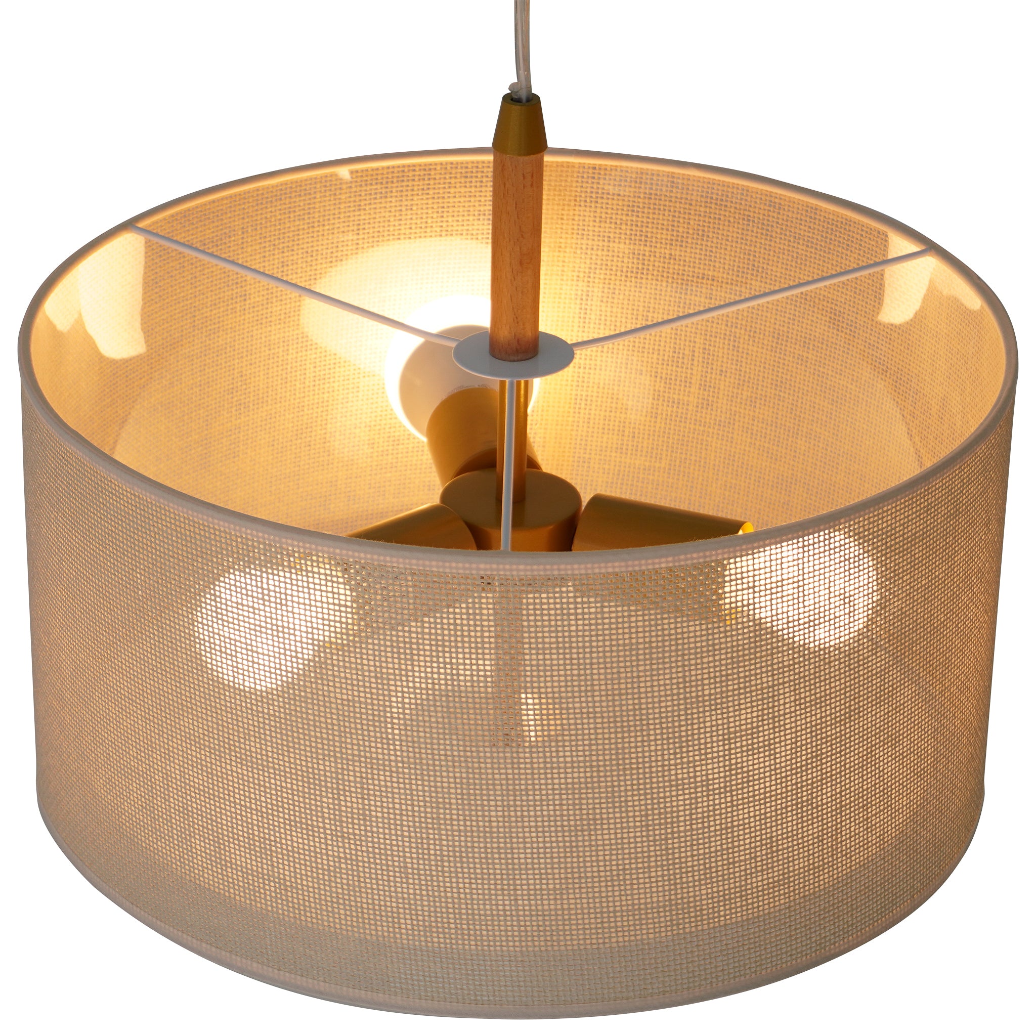 Lighten Pendant Lamp Oak - Natural - Gold