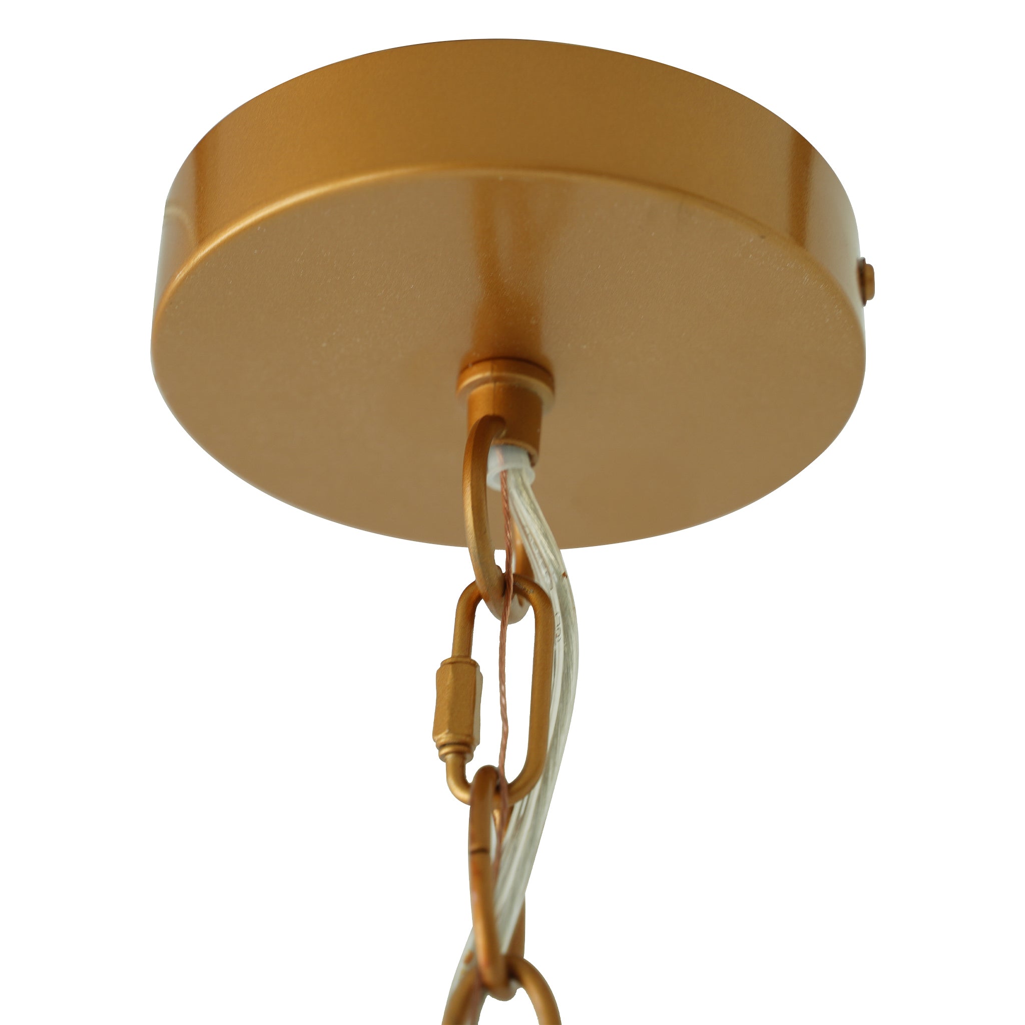 Lustra Pendant Lamp Coarse Gold - Clear Glass