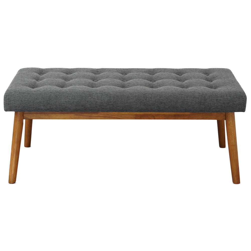 Julie Dark Gray Fabric Modern Bench