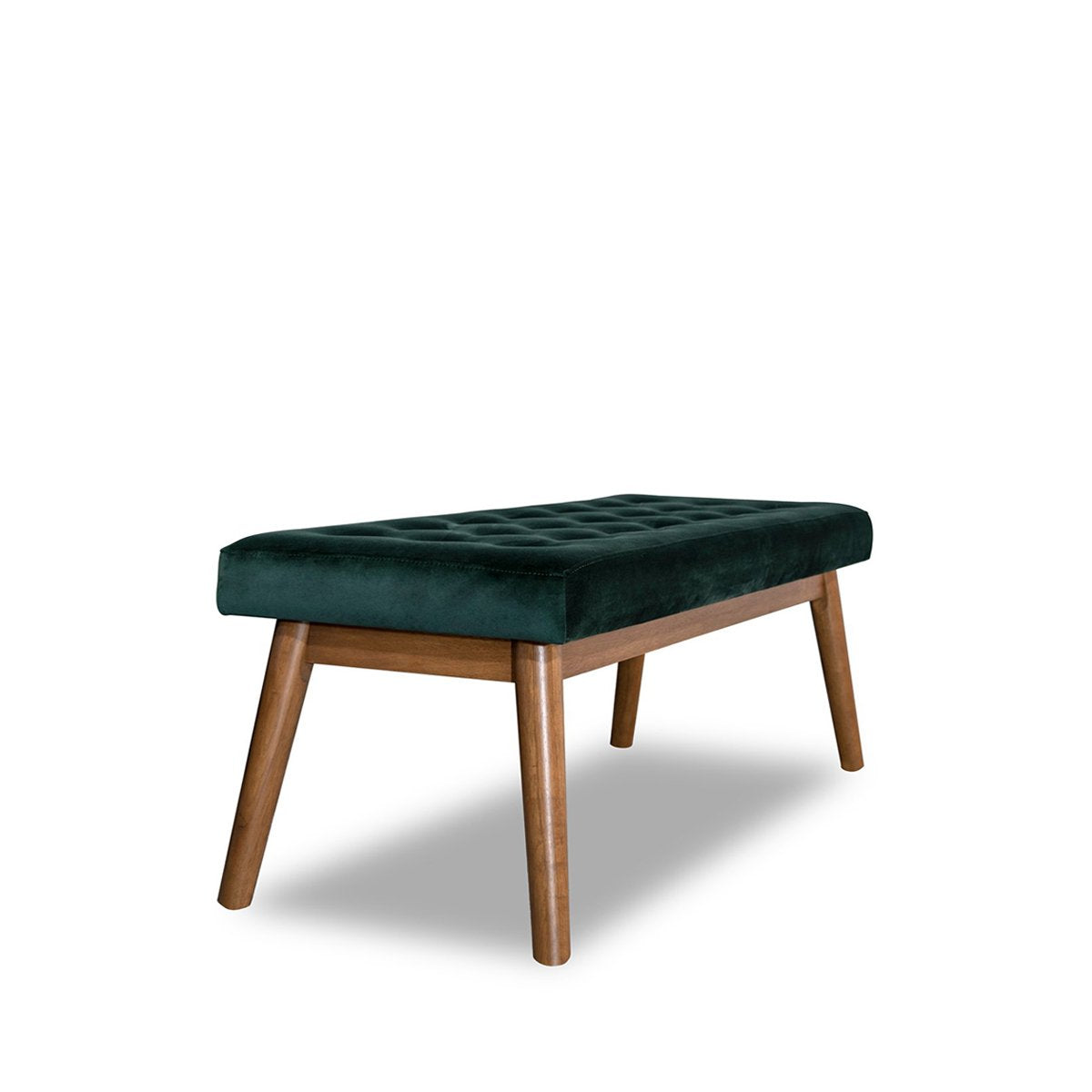 Julie Green Velvet Modern Bench