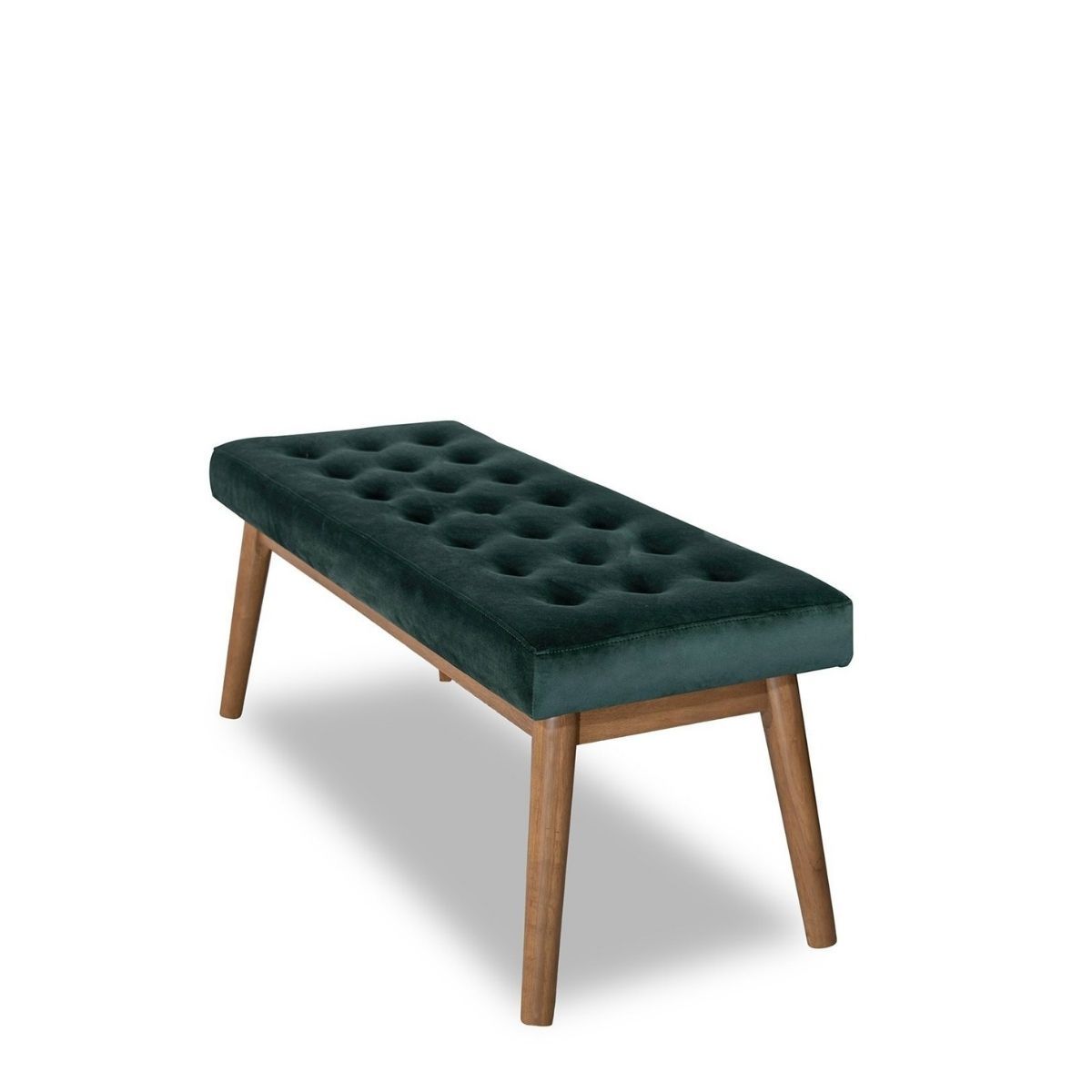 Julie Green Velvet Modern Bench