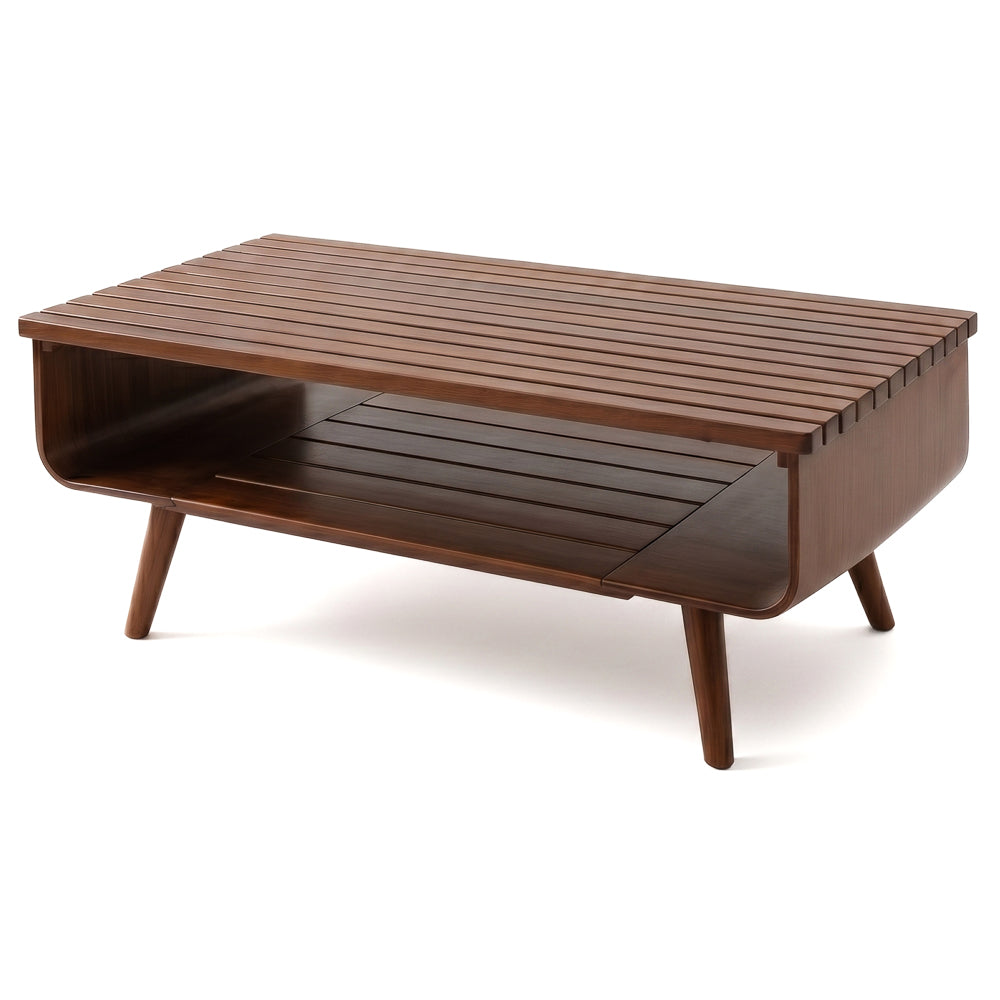 Agora Coffee Table | Solid Walnut & Mid-Century Design | MidinMod