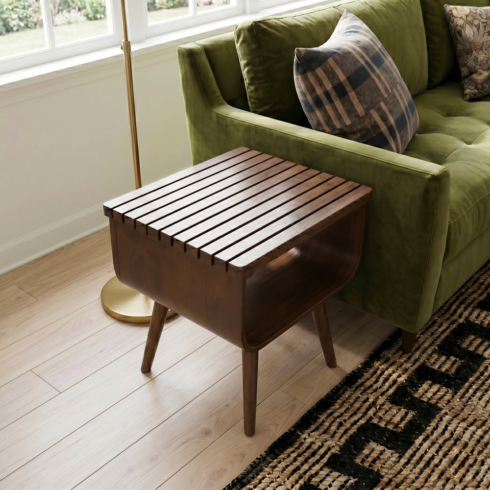 Agora Mid-Century Modern Walnut End Table | MidinMod