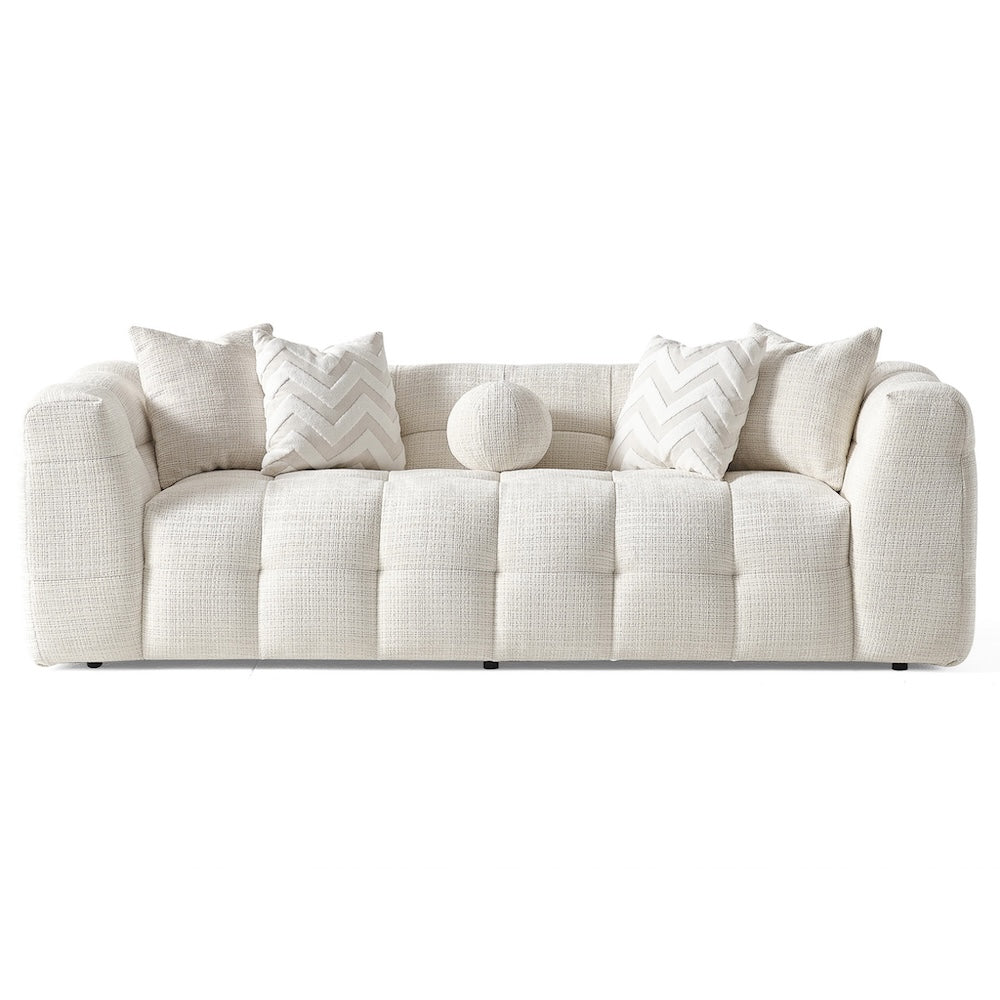 Aris Ivory Chenille Sofa - MidinMod - Furniture