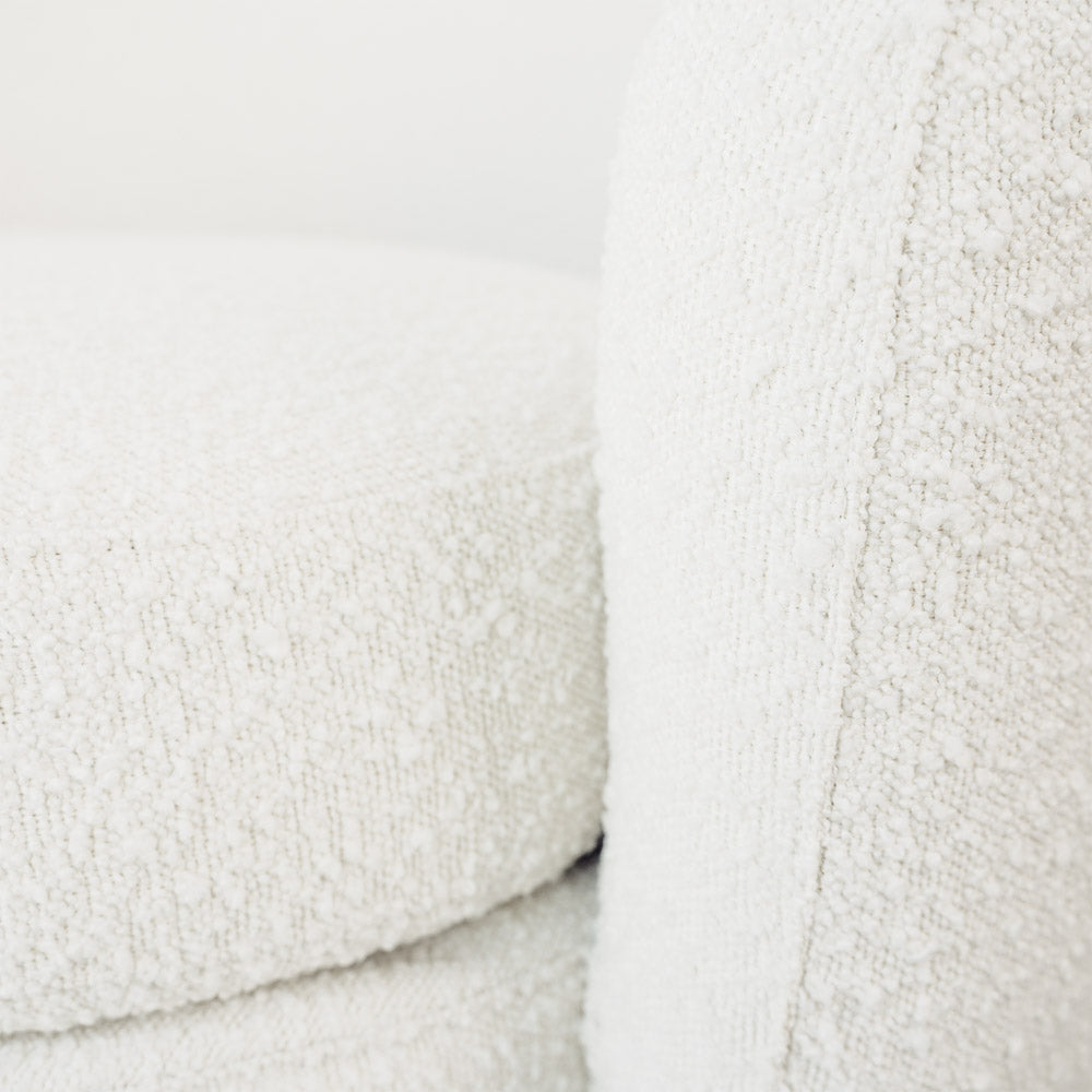 Axis Lounge Chair White Boucle