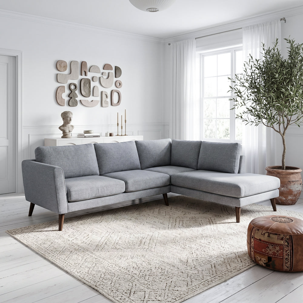 Bexley Mid-Century Modern Fabric Upholstred Right Facing Sectional Sofa | MidinMod