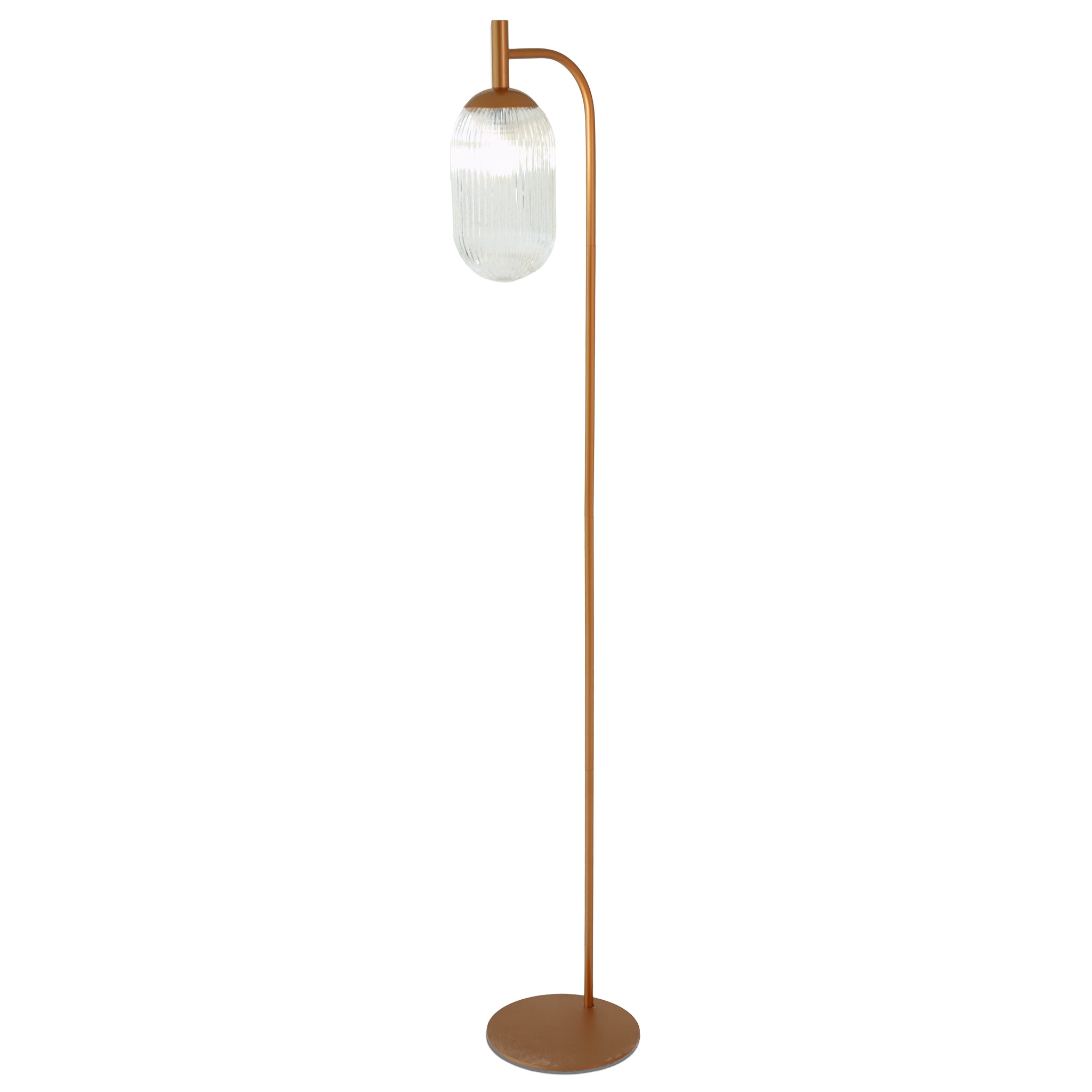 Blaze Floor Lamp - Bronze + Clear