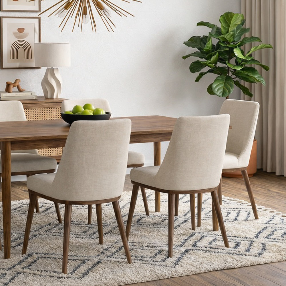 Bringhton Fabric Upholstered Modern Dining Chair | MidinMod