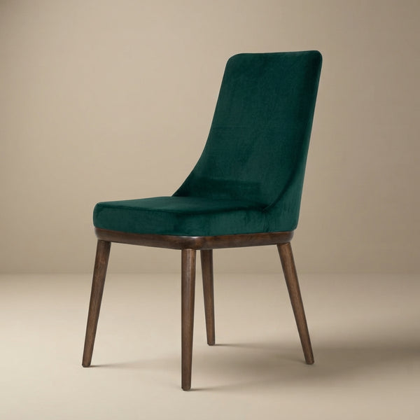 Brighton Dining Chair Emerald Green Velvet Set of 2 - MidinMod