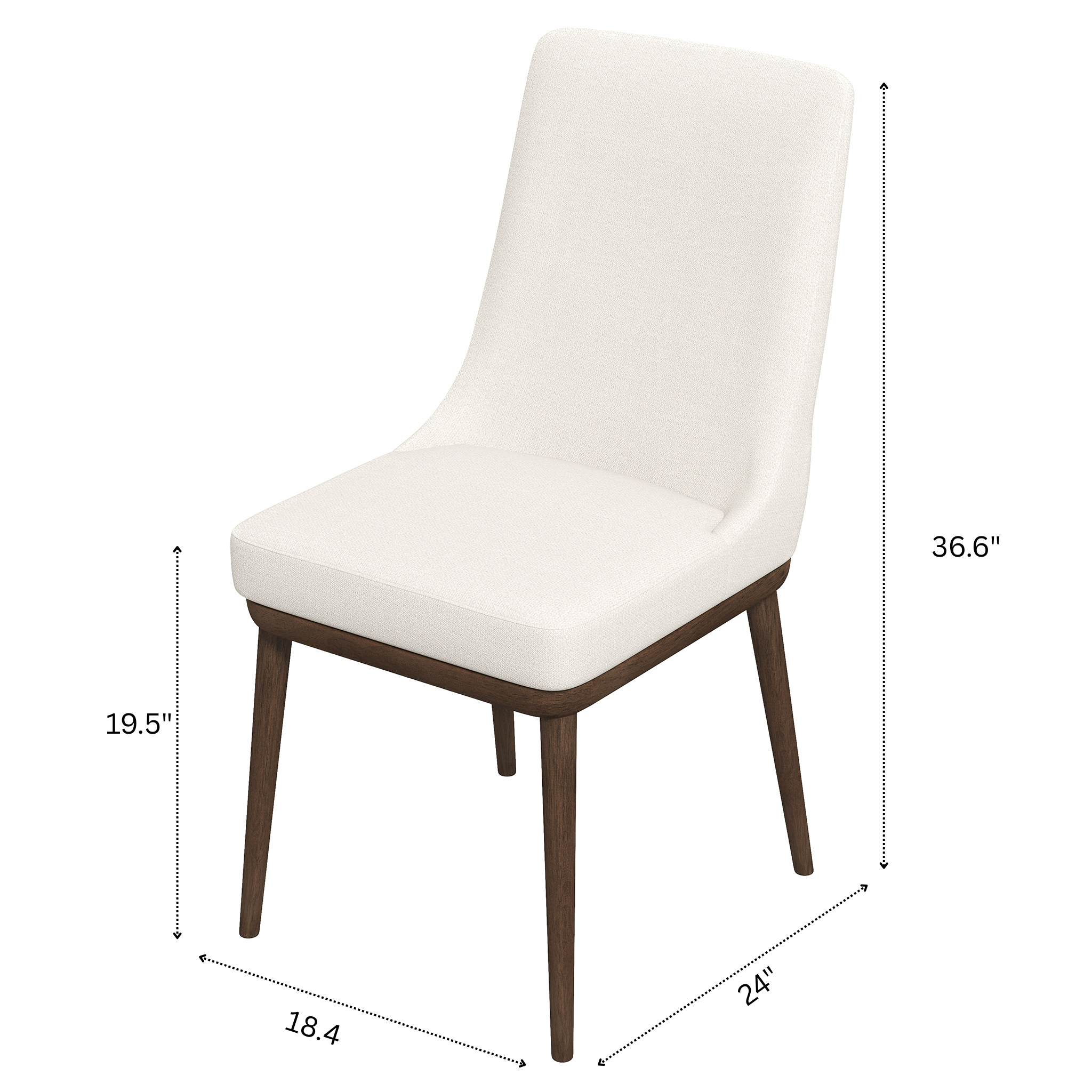 Brighton Dining Chair Navy Blue Set of 2 - MidinMod