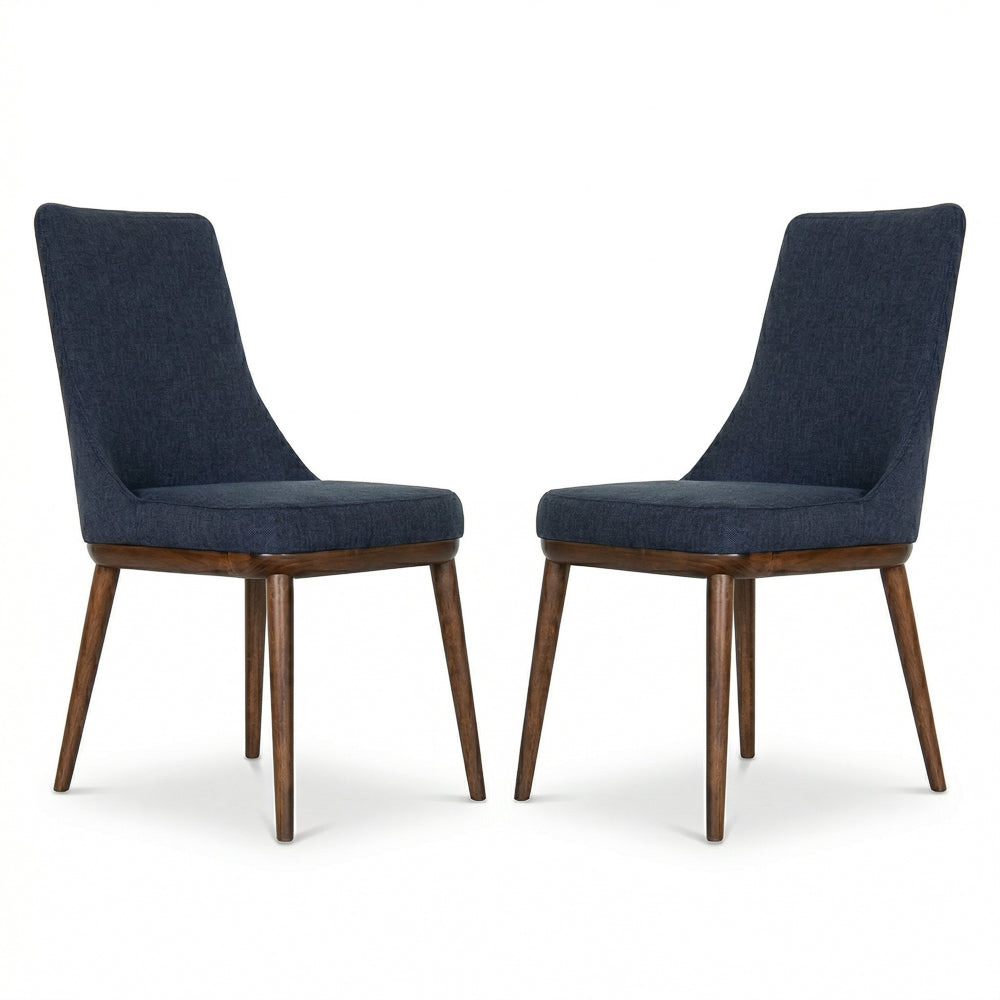 Bringhton Fabric Upholstered Modern Dining Chair Set | MidinMod