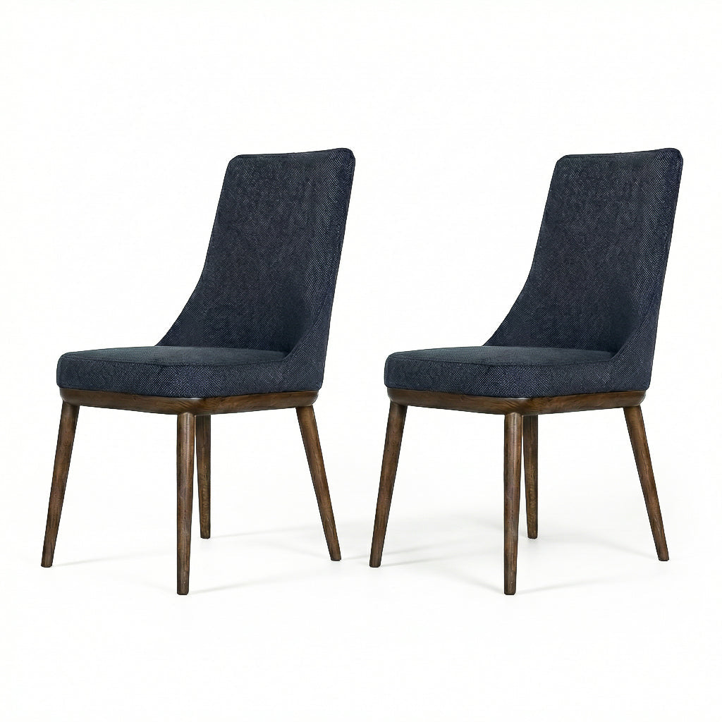 Bringhton Fabric Upholstered Modern Dining Chair Set | MidinMod