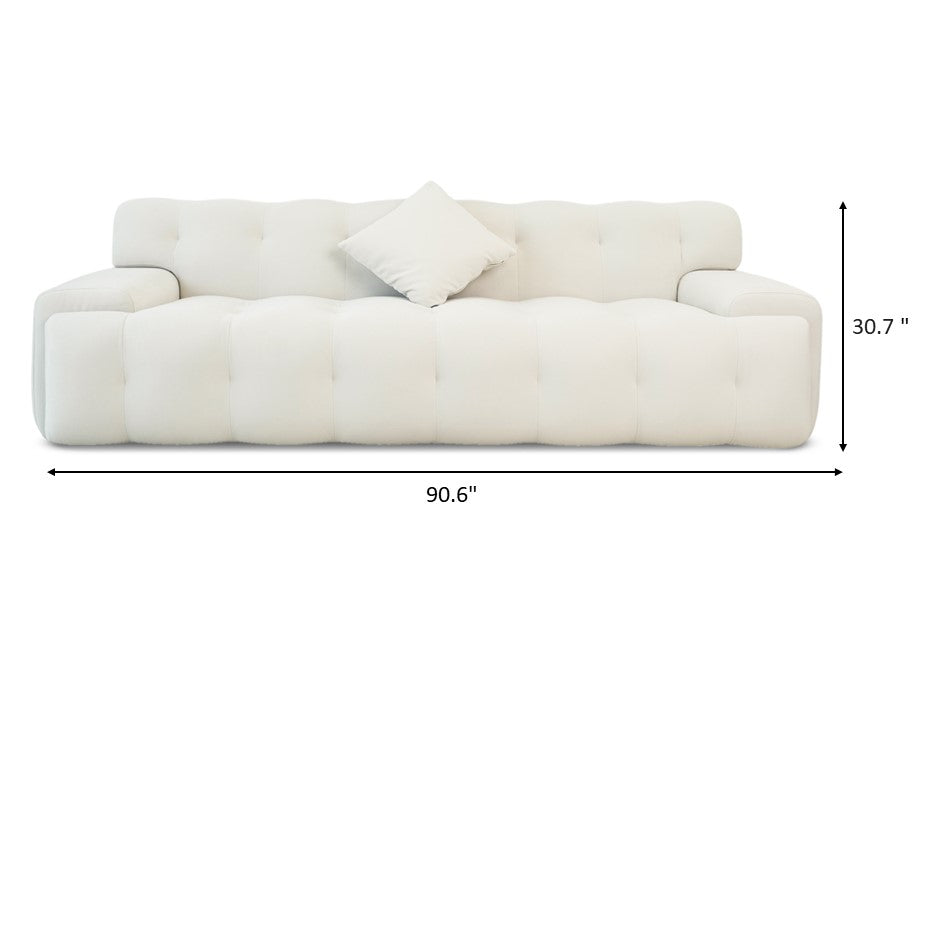 brigitte velvet sofa - dimension - midinmod