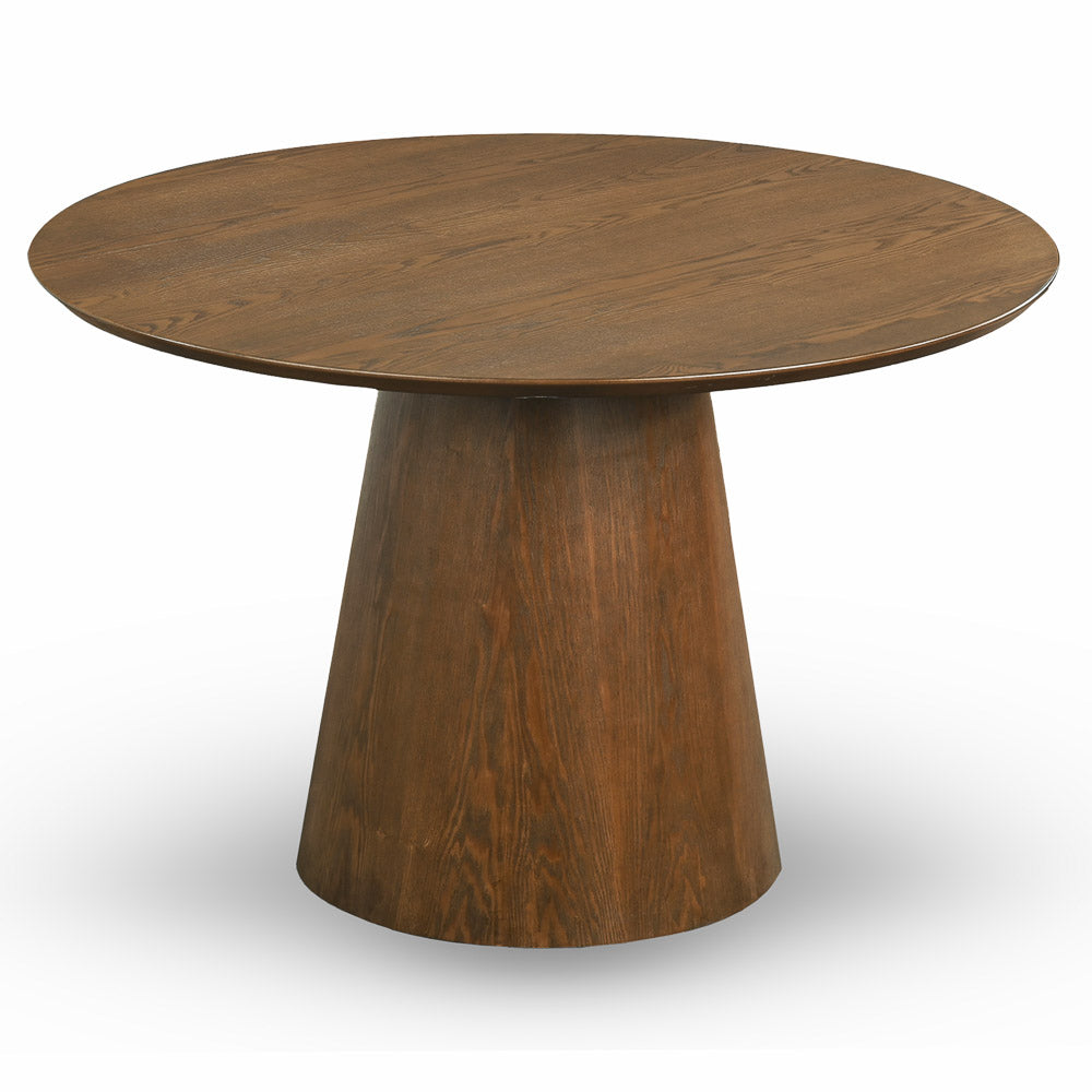 Camden Walnut Round Dining Table - Mid In Mod