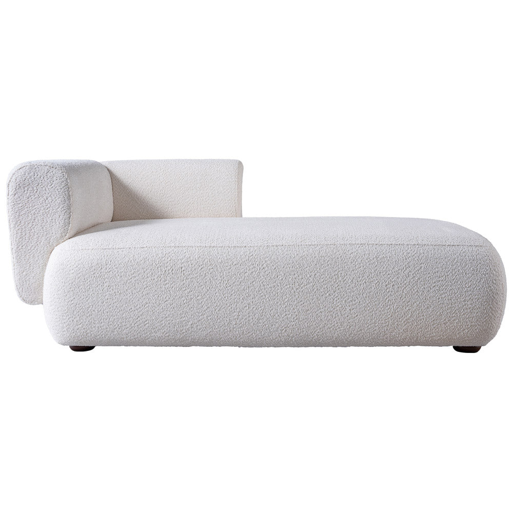 Canton Cream Boucle Chaise Lounge